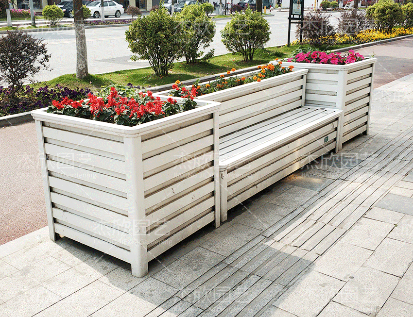 座椅花箱組合鋁合金材質(zhì)和風(fēng)煦日