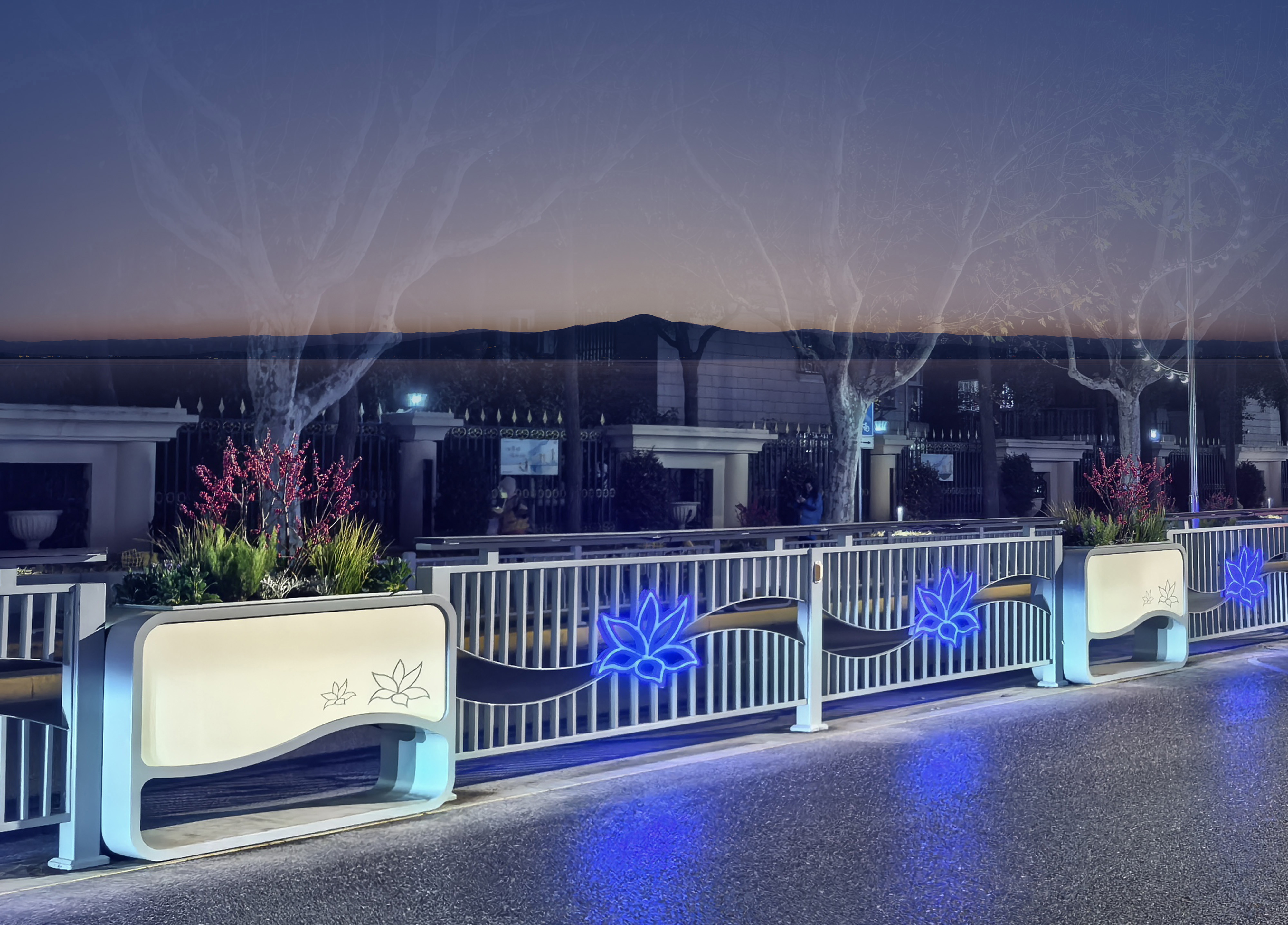 上海普陀|道路花箱護(hù)欄改造工程